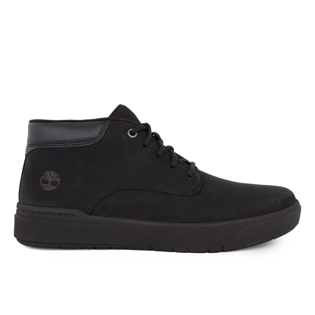 TIMBERLAND ΑΝΔΡΙΚΑ ΔΕΡΜΑΤΙΝΑ ΜΠΟΤΑΚΙΑ SENECA BAY MID A5S5M 0151 JET BLACK
