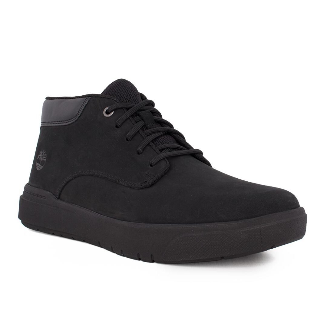 TIMBERLAND ΑΝΔΡΙΚΑ ΔΕΡΜΑΤΙΝΑ ΜΠΟΤΑΚΙΑ SENECA BAY MID A5S5M 0151 JET BLACK - Image 2
