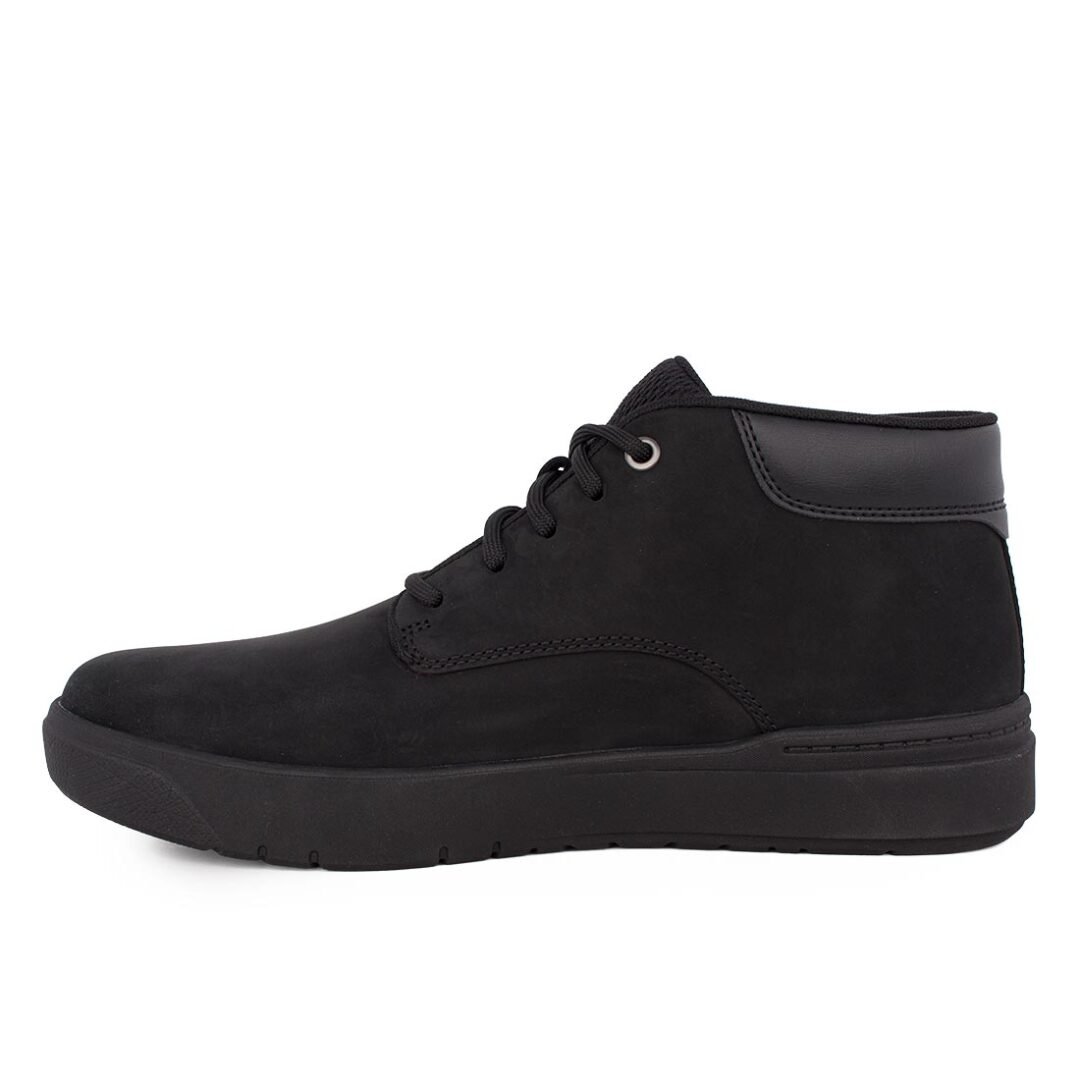 TIMBERLAND ΑΝΔΡΙΚΑ ΔΕΡΜΑΤΙΝΑ ΜΠΟΤΑΚΙΑ SENECA BAY MID A5S5M 0151 JET BLACK - Image 3
