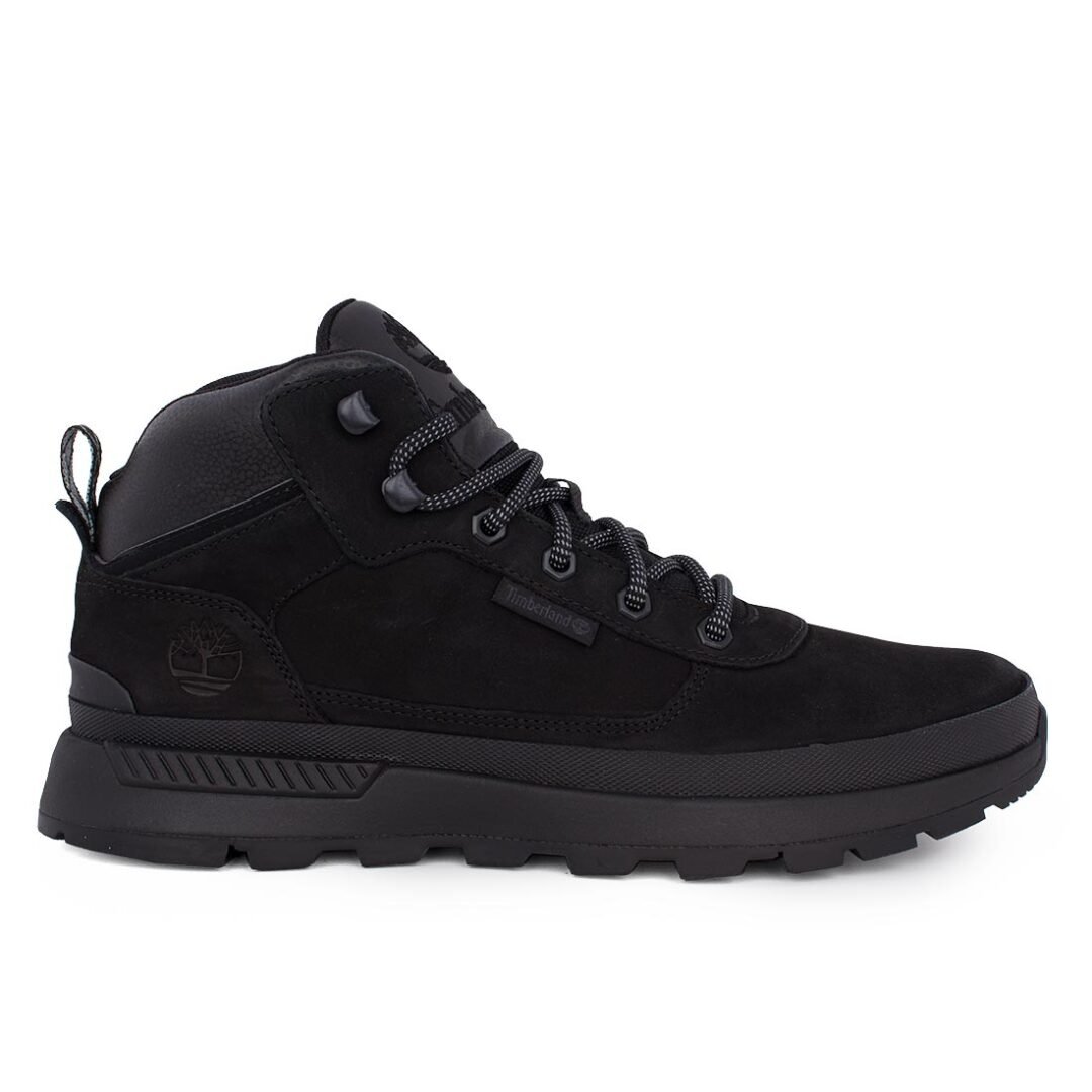 TIMBERLAND ΑΝΔΡΙΚΑ ΔΕΡΜΑΤΙΝΑ ΜΠΟΤΑΚΙΑ FIELD TREKKER MID LACE UP A1ZPU 0151 JET BLACK