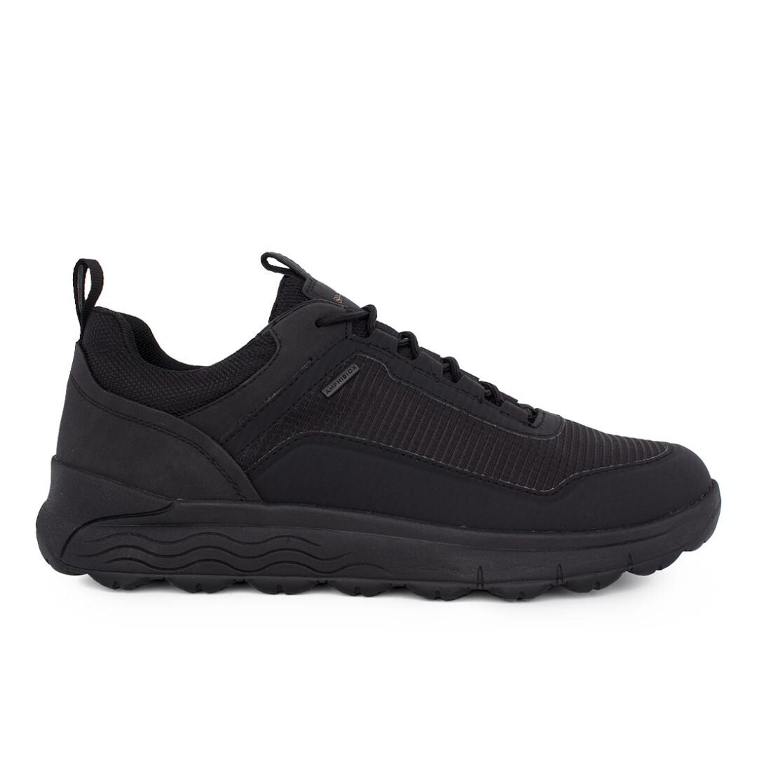 GEOX ΑΝΔΡΙΚΑ ΔΕΡΜΑΤΙΝΑ ΑΔΙΑΒΡΟΧΑ SNEAKERS U SPHERICA 4x4 B ABX A BLACK