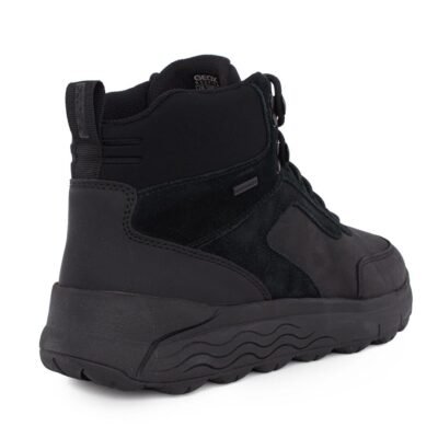GEOX ΑΝΔΡΙΚΑ ΔΕΡΜΑΤΙΝΑ ΑΔΙΑΒΡΟΧΑ ΜΠΟΤΑΚΙΑ U SPHERICA 4x4 B ABX B BLACK - Image 5