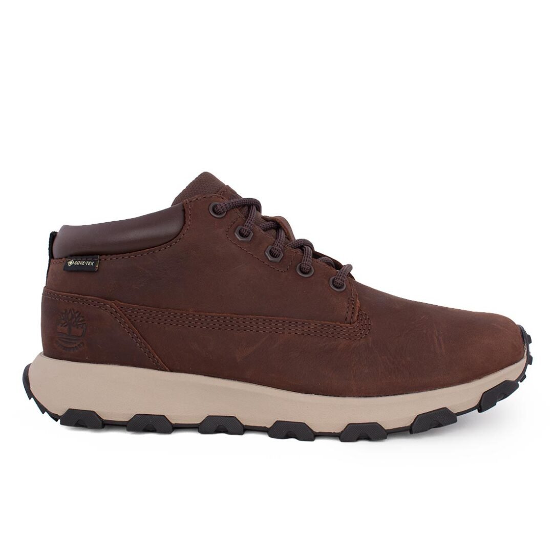 TIMBERLAND ΑΝΔΡΙΚΑ ΔΕΡΜΑΤΙΝΑ ΑΔΙΑΒΡΟΧΑ ΜΠΟΤΑΚΙΑ WINSOR PARK MID GTX A61QH 9311 DARK BROWN