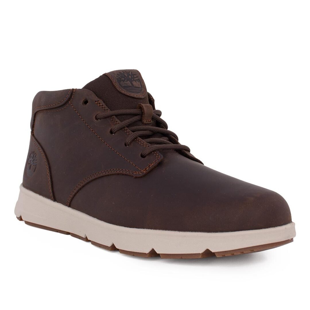 TIMBERLAND ΑΝΔΡΙΚΑ ΔΕΡΜΑΤΙΝΑ ΜΠΟΤΑΚΙΑ PARKER STREET MID LACE UP A6C7T W011 BROWN - Image 2