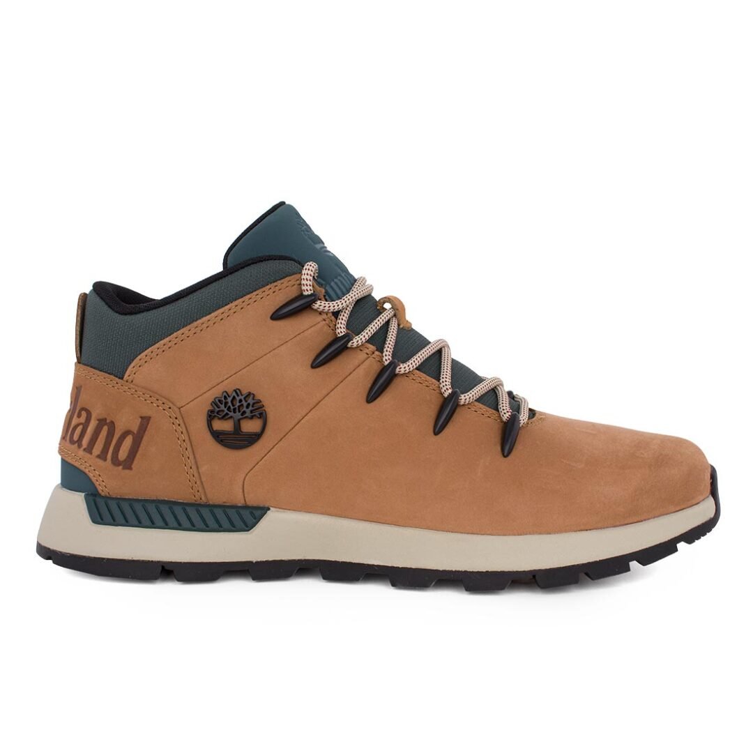 TIMBERLAND ΑΝΔΡΙΚΑ ΔΕΡΜΑΤΙΝΑ ΜΠΟΤΑΚΙΑ SPRINT TREKKER MID LACE UP A6DQD EUW1 MEDIUM BROWN WITH GREEN
