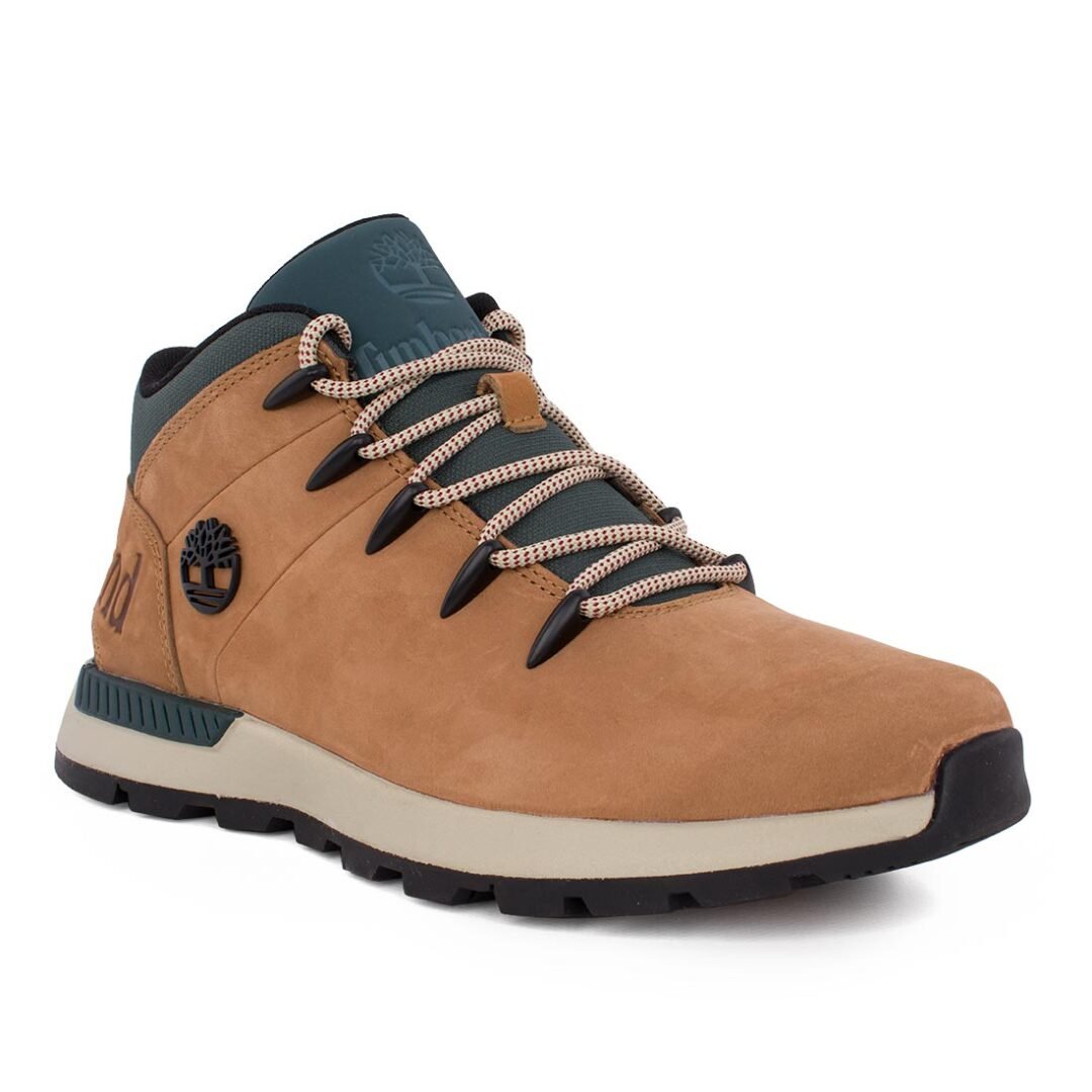 TIMBERLAND ΑΝΔΡΙΚΑ ΔΕΡΜΑΤΙΝΑ ΜΠΟΤΑΚΙΑ SPRINT TREKKER MID LACE UP A6DQD EUW1 MEDIUM BROWN WITH GREEN - Image 2