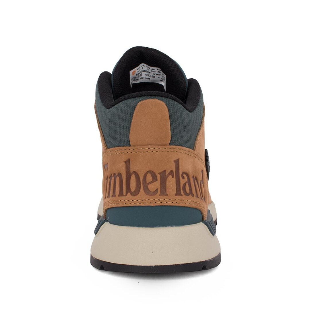 TIMBERLAND ΑΝΔΡΙΚΑ ΔΕΡΜΑΤΙΝΑ ΜΠΟΤΑΚΙΑ SPRINT TREKKER MID LACE UP A6DQD EUW1 MEDIUM BROWN WITH GREEN - Image 4