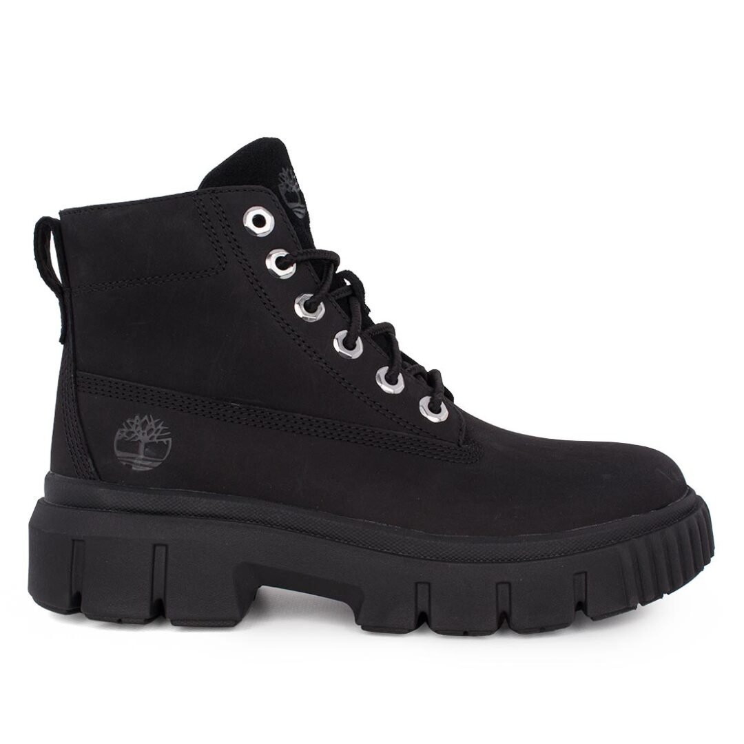 TIMBERLAND ΓΥΝΑΙΚΕΙΑ ΔΕΡΜΑΤΙΝΑ ΜΠΟΤΑΚΙΑ GREYFIELD MID LACE UP A5RNG 0011 BLACK