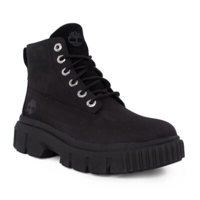 TIMBERLAND ΓΥΝΑΙΚΕΙΑ ΔΕΡΜΑΤΙΝΑ ΜΠΟΤΑΚΙΑ GREYFIELD MID LACE UP A5RNG 0011 BLACK - Image 2