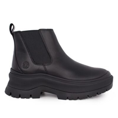 TIMBERLAND ΓΥΝΑΙΚΕΙΑ ΔΕΡΜΑΤΙΝΑ CHELSEA ΜΠΟΤΑΚΙΑ ROXIE LANE MID CHELSEA A28XM W021 BLACK FULL GRAIN