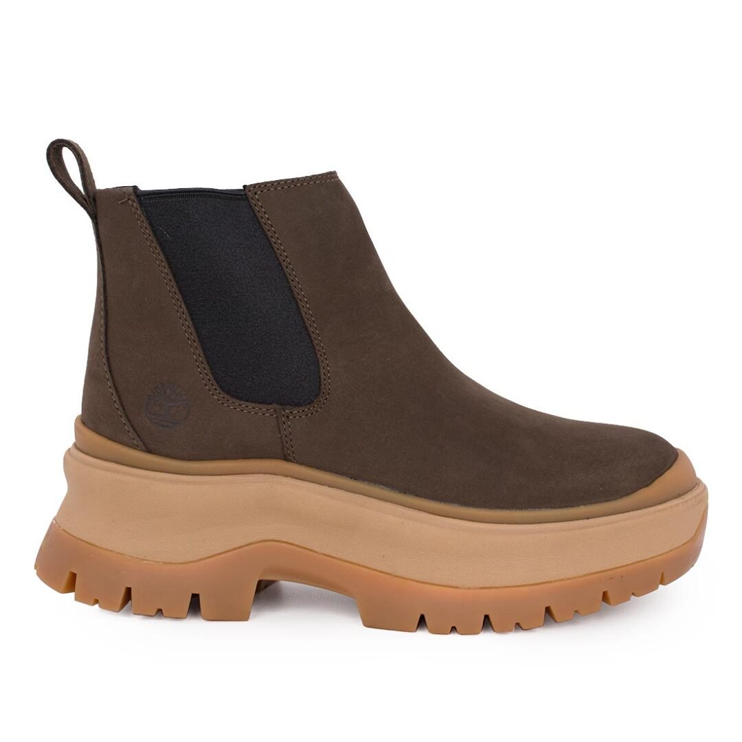 TIMBERLAND ΓΥΝΑΙΚΕΙΑ ΔΕΡΜΑΤΙΝΑ CHELSEA ΜΠΟΤΑΚΙΑ ROXIE LANE MID CHELSEA A28XM W071 DARK BROWN NUBUCK