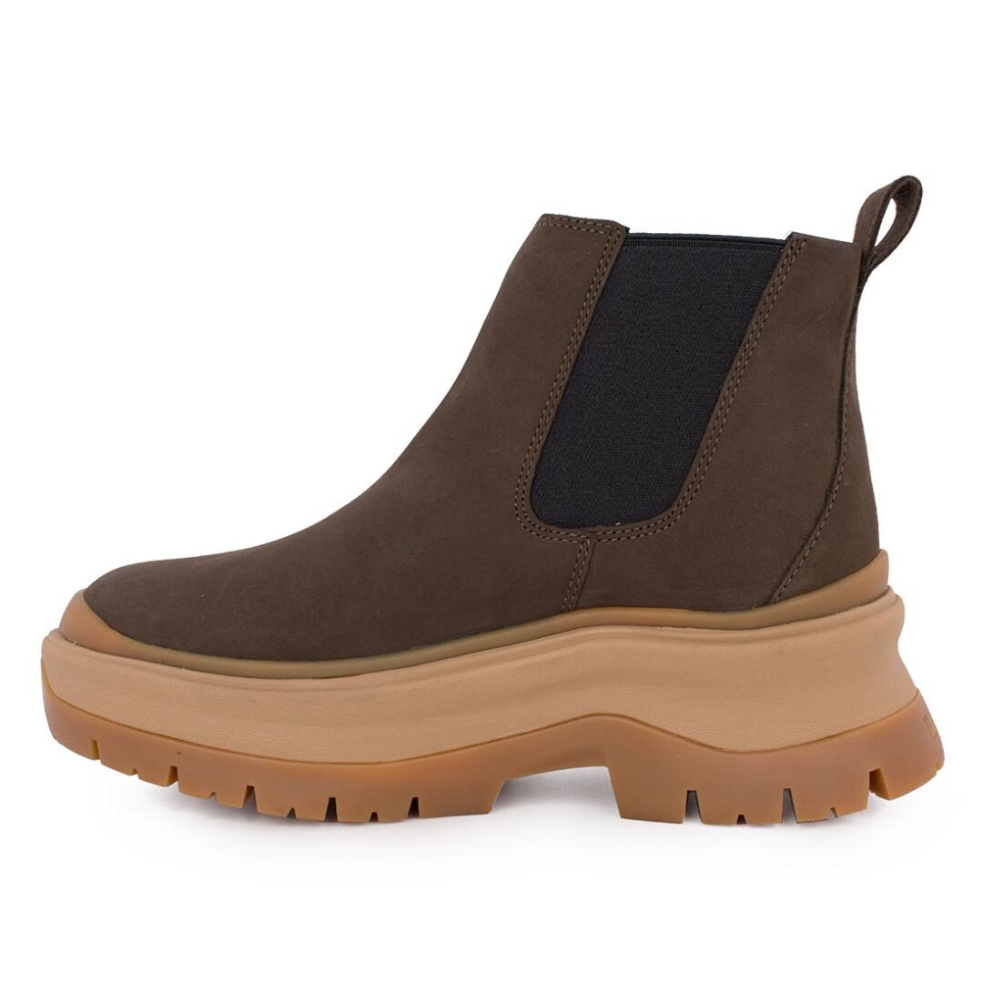 TIMBERLAND ΓΥΝΑΙΚΕΙΑ ΔΕΡΜΑΤΙΝΑ CHELSEA ΜΠΟΤΑΚΙΑ ROXIE LANE MID CHELSEA A28XM W071 DARK BROWN NUBUCK - Image 3