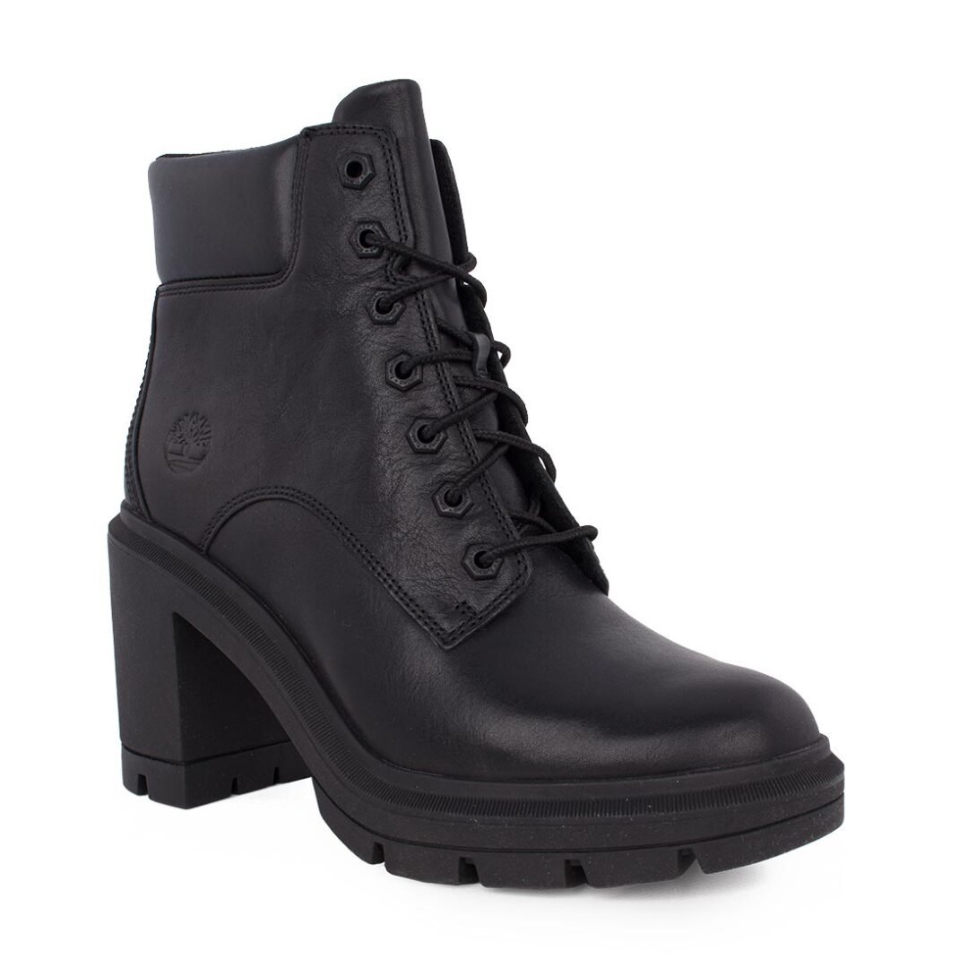 TIMBERLAND ΓΥΝΑΙΚΕΙΑ ΔΕΡΜΑΤΙΝΑ ΜΠΟΤΑΚΙΑ ΜΕ ΤΑΚΟΥΝΙ ALLINGTON HEIGHTS MID LACE UP A26SV 0151 JET BLACK - Image 2