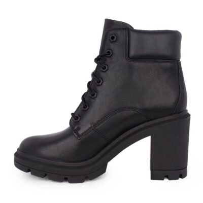 TIMBERLAND ΓΥΝΑΙΚΕΙΑ ΔΕΡΜΑΤΙΝΑ ΜΠΟΤΑΚΙΑ ΜΕ ΤΑΚΟΥΝΙ ALLINGTON HEIGHTS MID LACE UP A26SV 0151 JET BLACK - Image 3