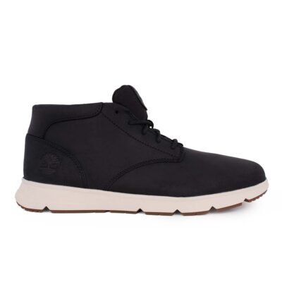 TIMBERLAND ΑΝΔΡΙΚΑ ΔΕΡΜΑΤΙΝΑ ΜΠΟΤΑΚΙΑ PARKER STREET MID LACE UP A6C7T W021 BLACK