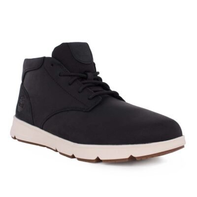 TIMBERLAND ΑΝΔΡΙΚΑ ΔΕΡΜΑΤΙΝΑ ΜΠΟΤΑΚΙΑ PARKER STREET MID LACE UP A6C7T W021 BLACK - Image 2