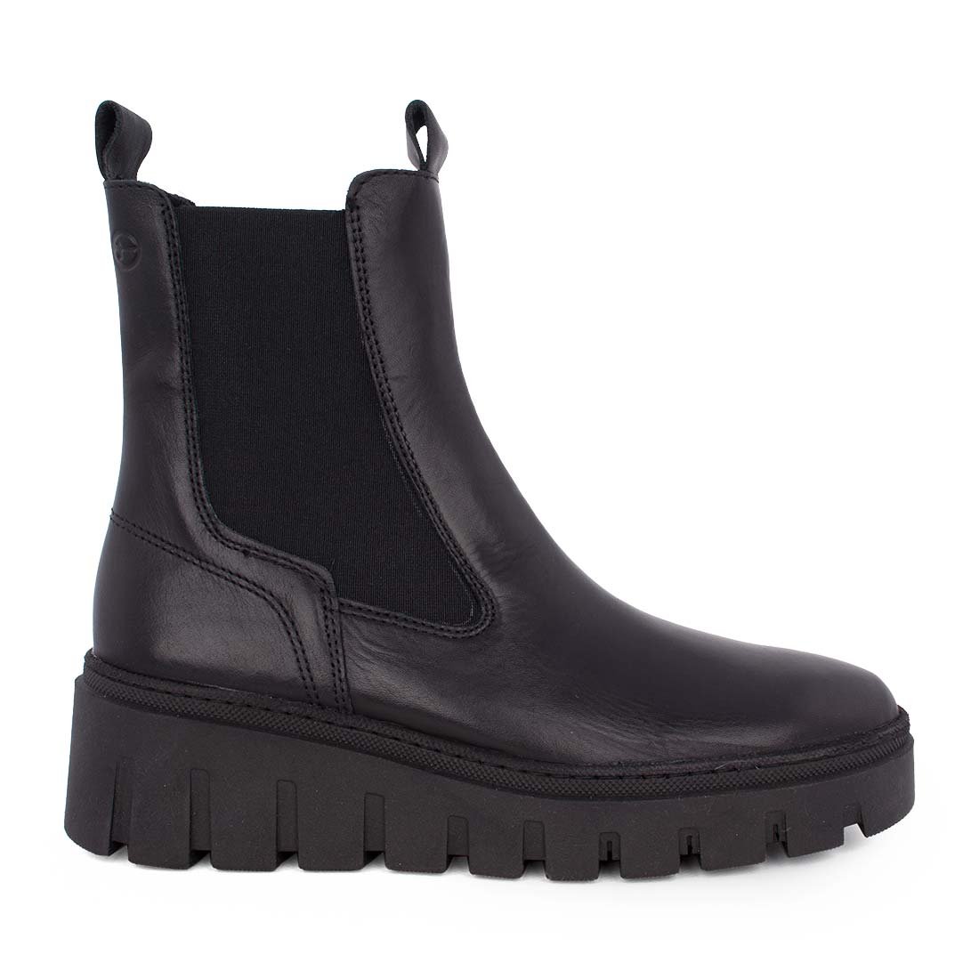 TAMARIS ΓΥΝΑΙΚΕΙΑ ΔΕΡΜΑΤΙΝΑ CHELSEA ΜΠΟΤΑΚΙΑ 1-25489-45 001 BLACK