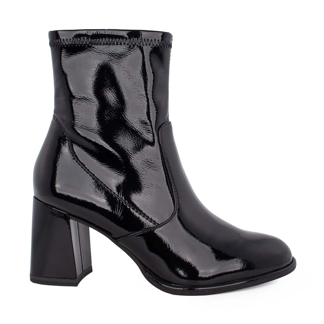 TAMARIS ΓΥΝΑΙΚΕΙΑ ΜΠΟΤΑΚΙΑ ΜΕ ΤΑΚΟΥΝΙ 1-25357-41 018 BLACK PATENT