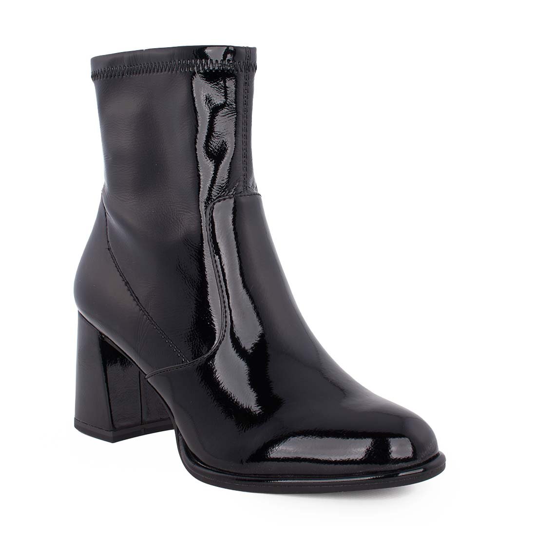 TAMARIS ΓΥΝΑΙΚΕΙΑ ΜΠΟΤΑΚΙΑ ΜΕ ΤΑΚΟΥΝΙ 1-25357-41 018 BLACK PATENT - Image 2