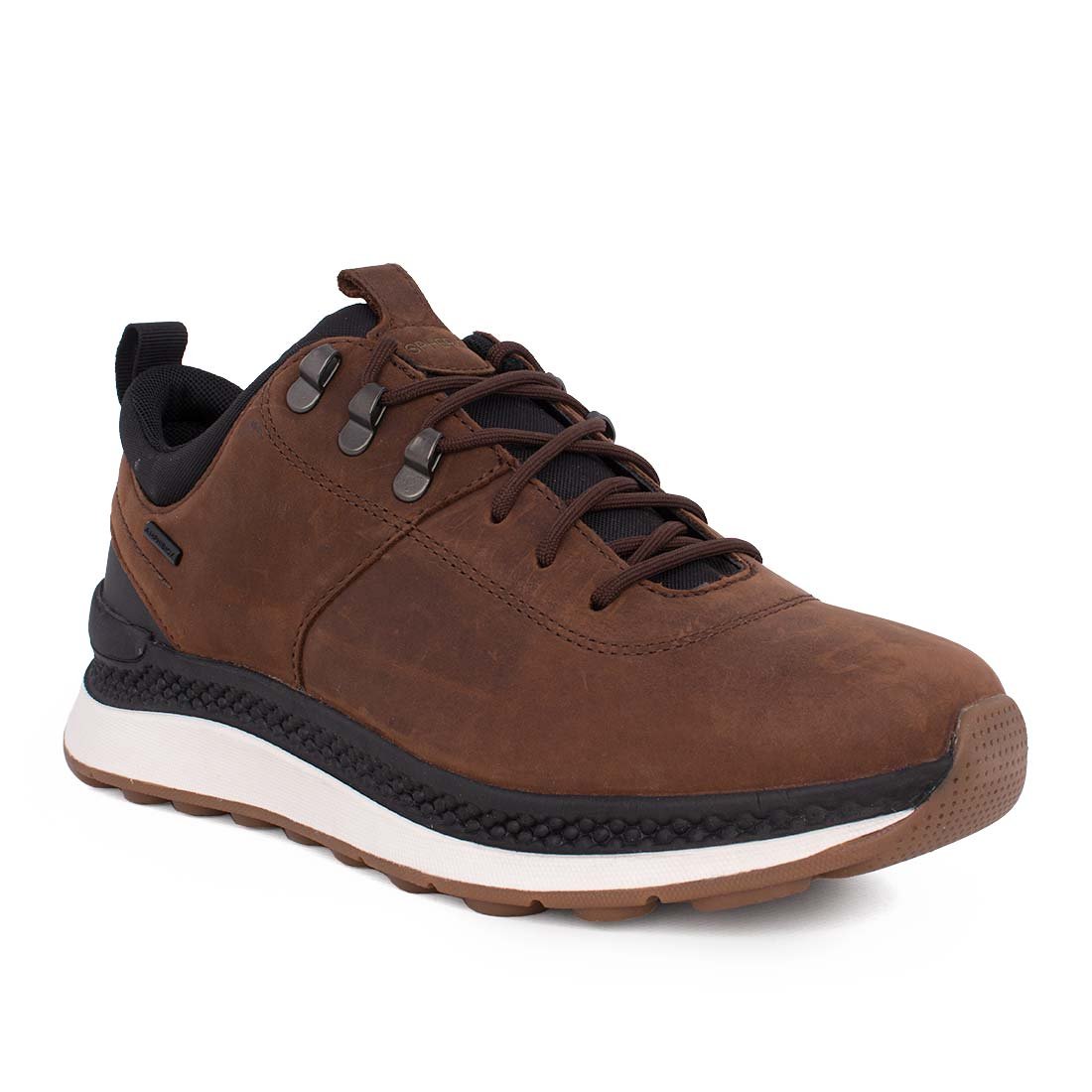 GEOX ΑΝΔΡΙΚΑ ΔΕΡΜΑΤΙΝΑ ΑΔΙΑΒΡΟΧΑ SNEAKERS U SPHERICA ACTIX X2 B ABX A DARK BROWN - Image 2