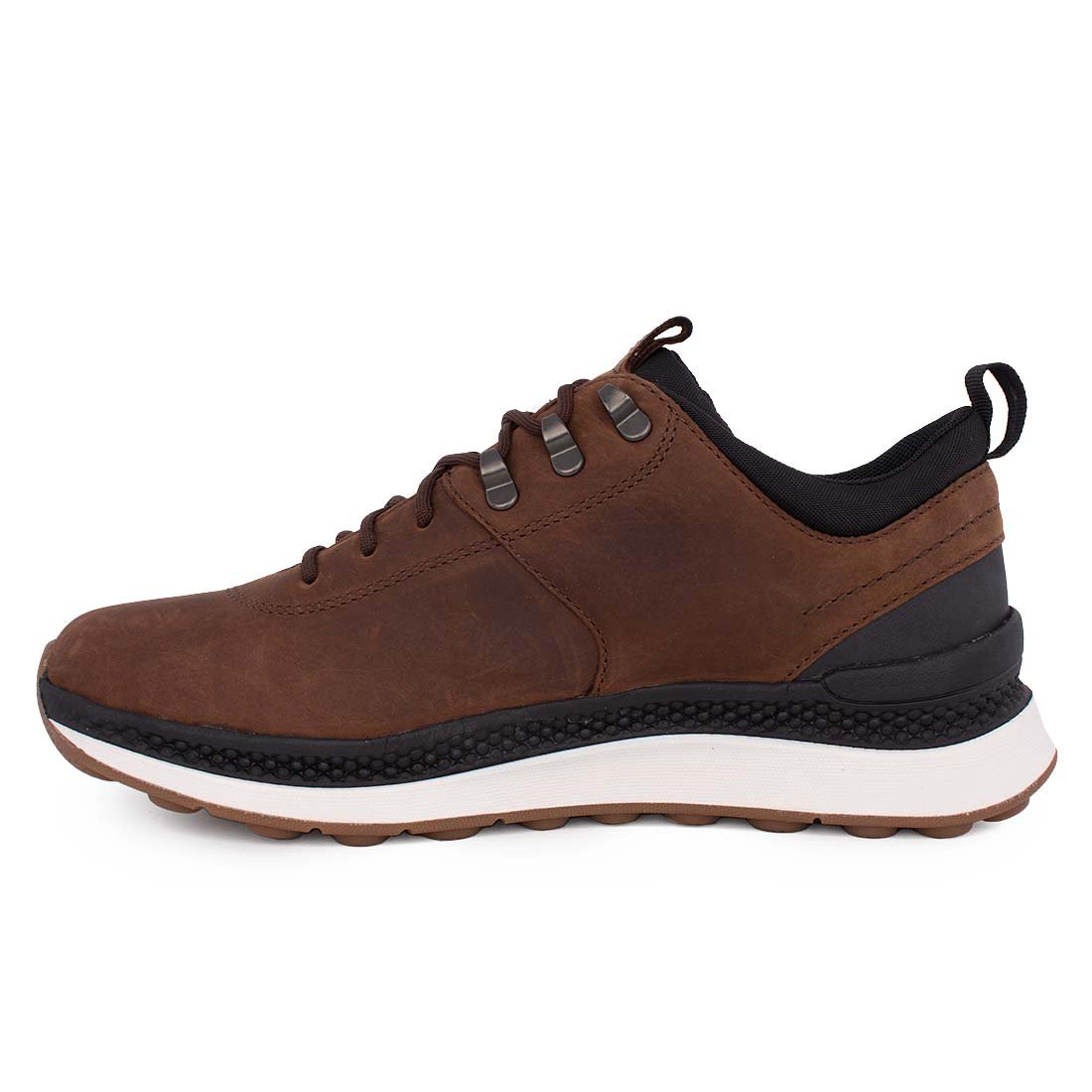 GEOX ΑΝΔΡΙΚΑ ΔΕΡΜΑΤΙΝΑ ΑΔΙΑΒΡΟΧΑ SNEAKERS U SPHERICA ACTIX X2 B ABX A DARK BROWN - Image 3