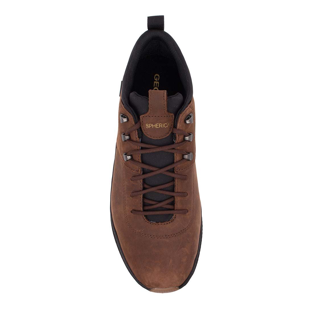 GEOX ΑΝΔΡΙΚΑ ΔΕΡΜΑΤΙΝΑ ΑΔΙΑΒΡΟΧΑ SNEAKERS U SPHERICA ACTIX X2 B ABX A DARK BROWN - Image 5