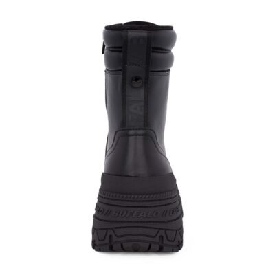 BUFFALO ΓΥΝΑΙΚΕΙΑ ΜΠΟΤΑΚΙΑ FUSION LACE UP MID BLACK - Image 4