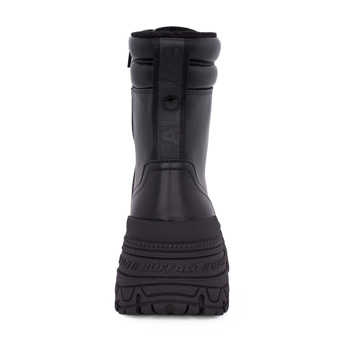 BUFFALO ΓΥΝΑΙΚΕΙΑ ΜΠΟΤΑΚΙΑ FUSION LACE UP MID BLACK - Image 4