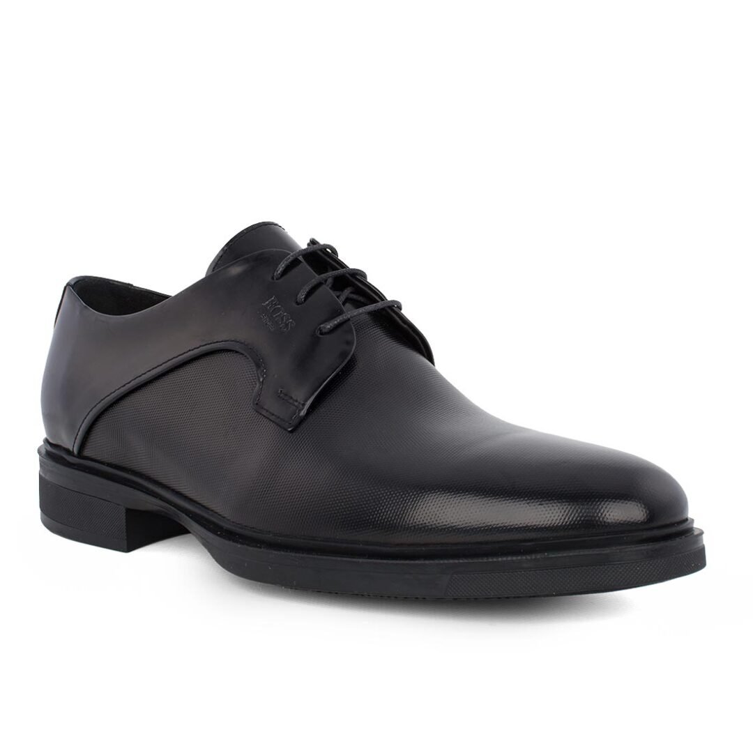 BOSS SHOES ΑΝΔΡΙΚΑ ΔΕΡΜΑΤΙΝΑ ΚΛΑΣΙΚΑ ΠΑΠΟΥΤΣΙΑ C7786 BLACK POINT - Image 2