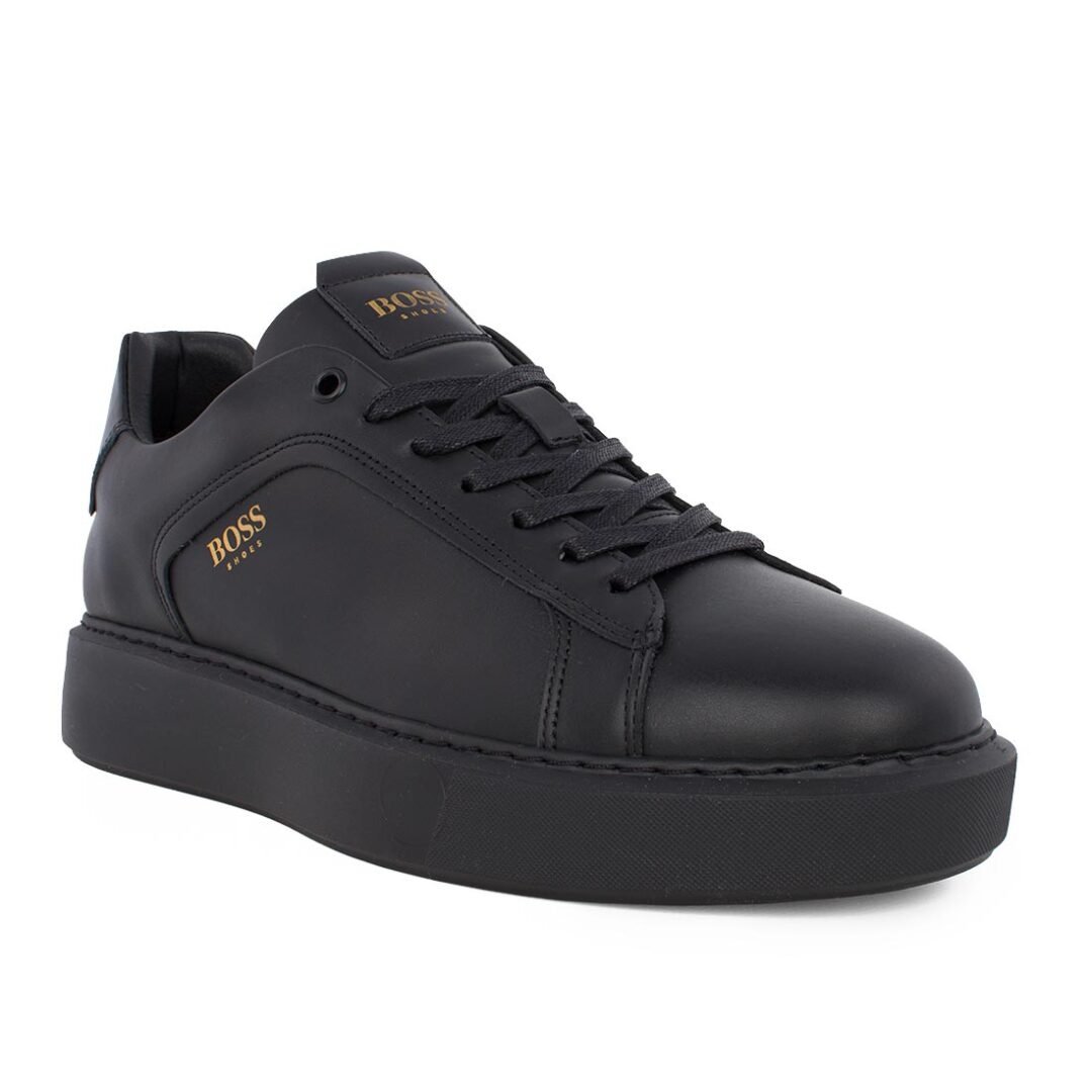 BOSS SHOES ΑΝΔΡΙΚΑ ΔΕΡΜΑΤΙΝΑ SNEAKERS C6964 BS BLACK GARDA - Image 2