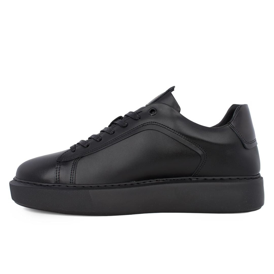 BOSS SHOES ΑΝΔΡΙΚΑ ΔΕΡΜΑΤΙΝΑ SNEAKERS C6964 BS BLACK GARDA - Image 3