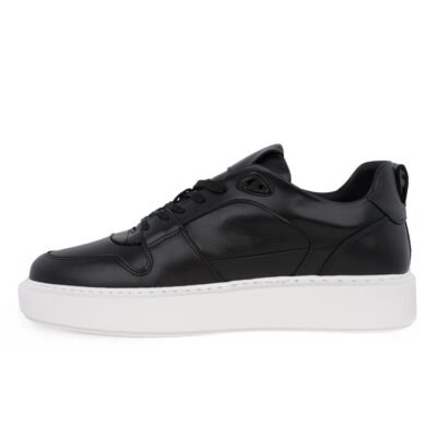 BOSS SHOES ΑΝΔΡΙΚΑ ΔΕΡΜΑΤΙΝΑ SNEAKERS C6928 BLACK GARDA - Image 3