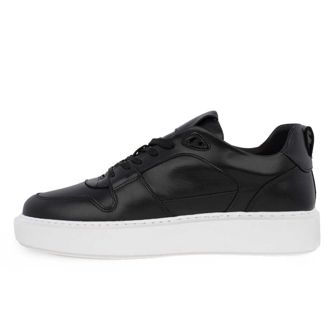 BOSS SHOES ΑΝΔΡΙΚΑ ΔΕΡΜΑΤΙΝΑ SNEAKERS C6928 BLACK GARDA - Image 3