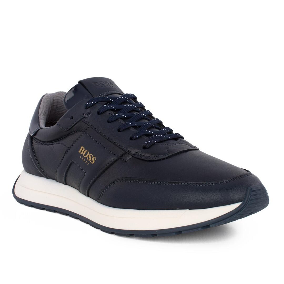 BOSS SHOES ΑΝΔΡΙΚΑ ΔΕΡΜΑΤΙΝΑ SNEAKERS CD321 BLUE VAPOR - Image 2