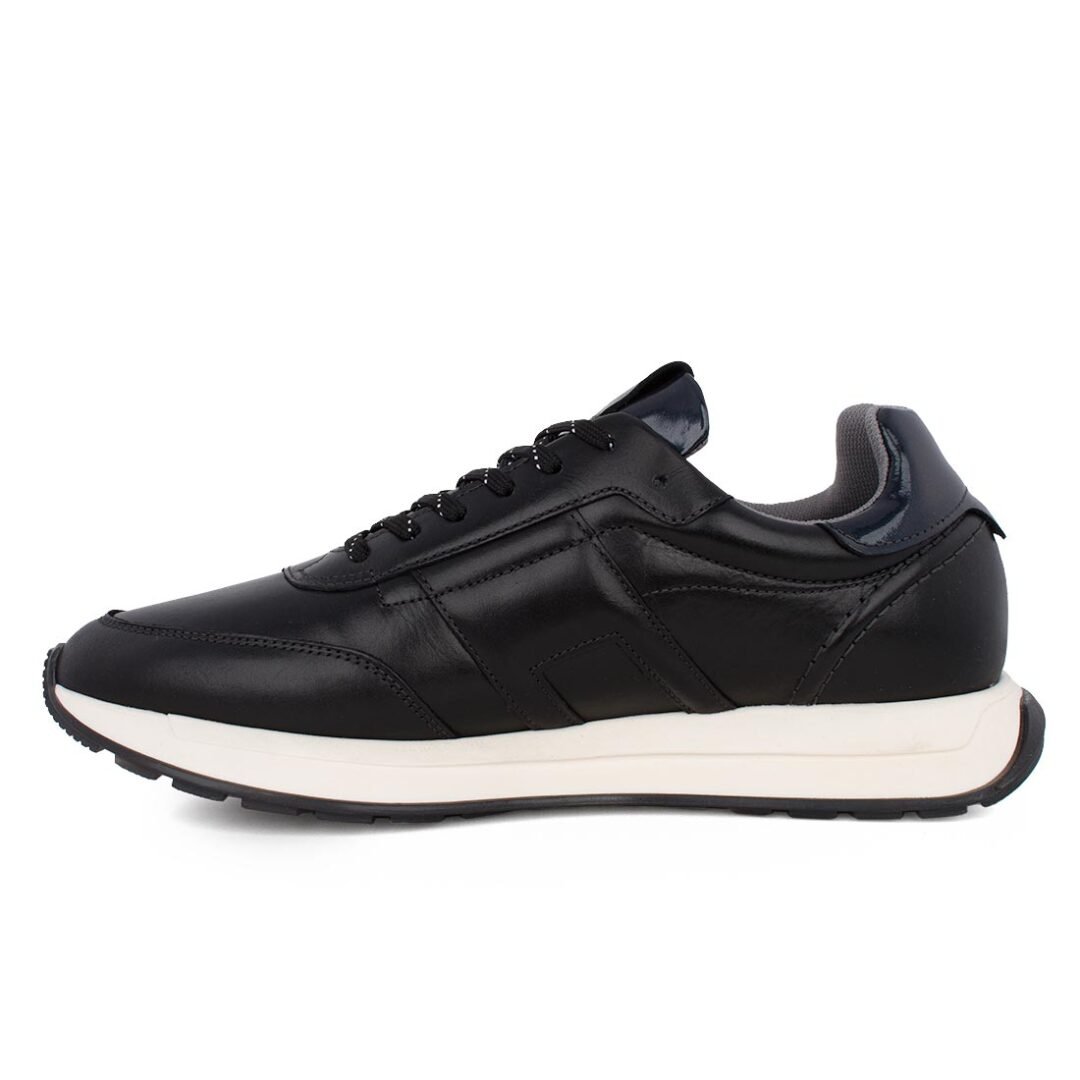 BOSS SHOES ΑΝΔΡΙΚΑ ΔΕΡΜΑΤΙΝΑ SNEAKERS CD321 BLACK GARDA - Image 3
