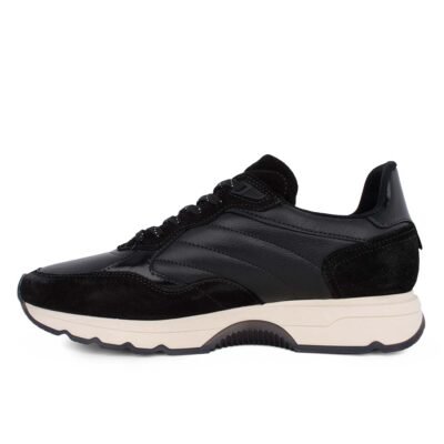 BOSS SHOES ΑΝΔΡΙΚΑ ΔΕΡΜΑΤΙΝΑ SNEAKERS CD221 BLACK RENNA - Image 3