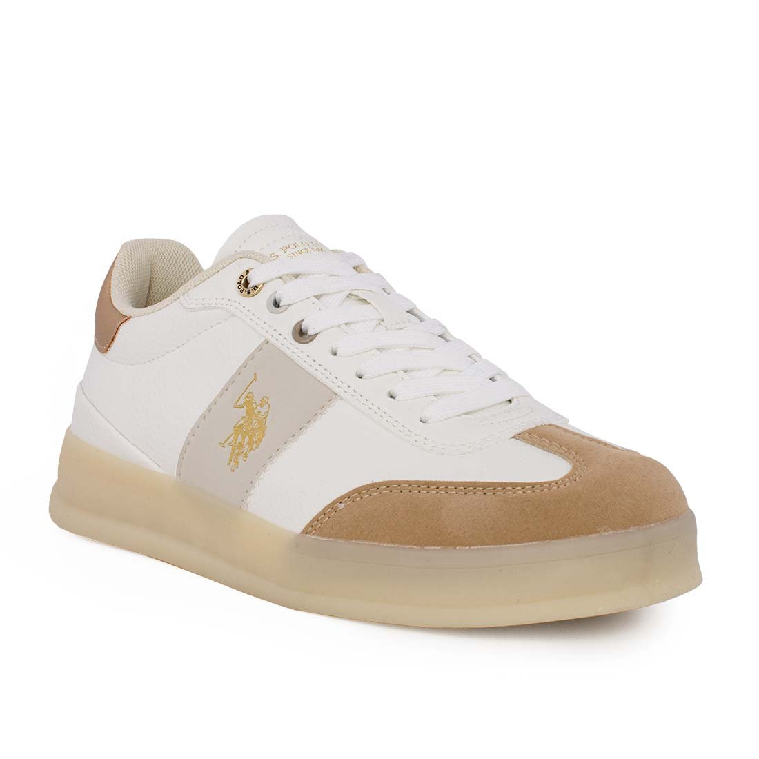 US POLO ΓΥΝΑΙΚΕΙΑ SNEAKERS CAMPYW004 CREAM - Image 2