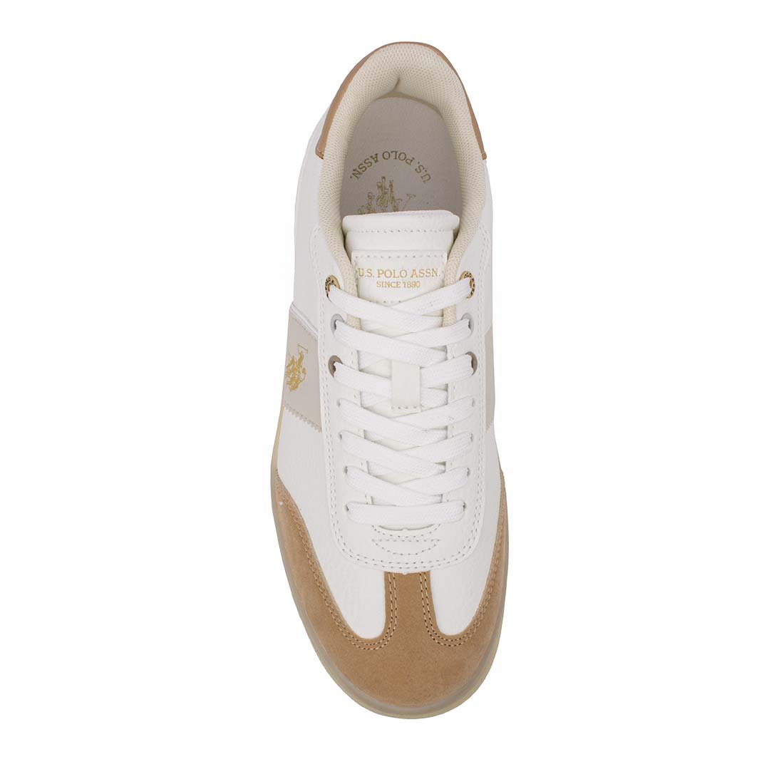 US POLO ΓΥΝΑΙΚΕΙΑ SNEAKERS CAMPYW004 CREAM - Image 5