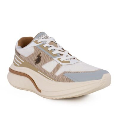 US POLO ΓΥΝΑΙΚΕΙΑ SNEAKERS CLAUDE006 WHITE/BEIGE - Image 2