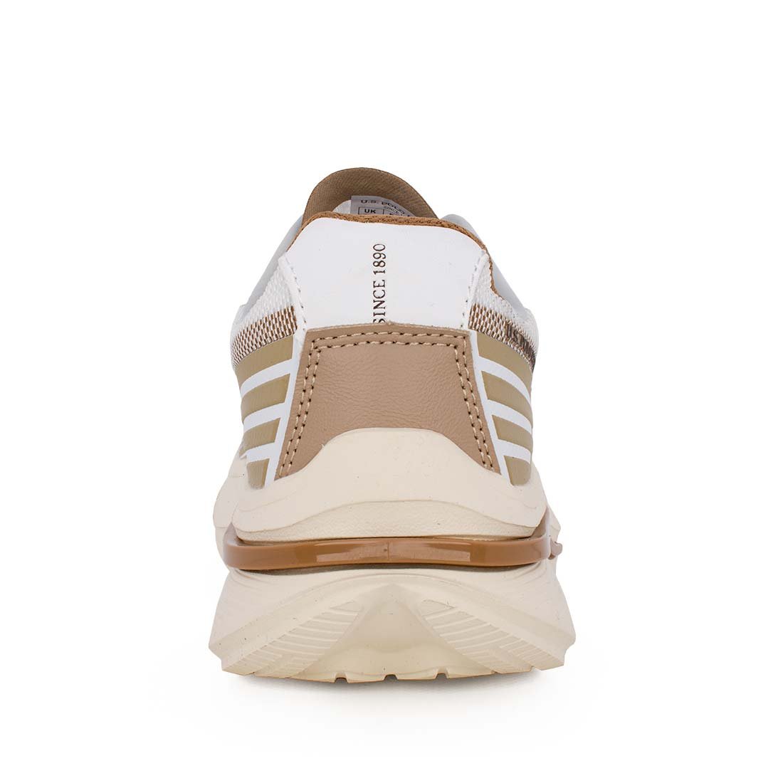US POLO ΓΥΝΑΙΚΕΙΑ SNEAKERS CLAUDE006 WHITE/BEIGE - Image 4