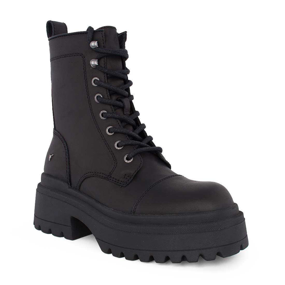 WINDSOR SMITH ΓΥΝΑΙΚΕΙΑ ΔΕΡΜΑΤΙΝΑ ΑΡΒΥΛΑΚΙΑ DESTROY BOOTIES BLACK - Image 2