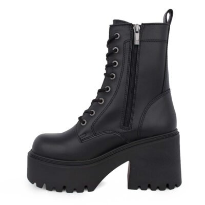 WINDSOR SMITH ΓΥΝΑΙΚΕΙΑ ΔΕΡΜΑΤΙΝΑ ΑΡΒΥΛΑΚΙΑ TOTALLY BOOTIES BLACK - Image 3