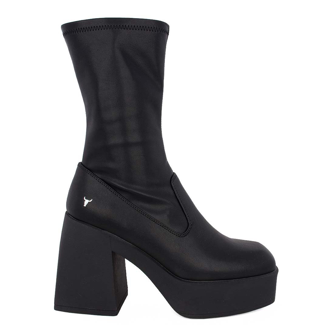 WINDSOR SMITH ΓΥΝΑΙΚΕΙΕΣ ΔΕΡΜΑΤΙΝΕΣ ΜΠΟΤΕΣ BADDEST BOOTIES BLACK