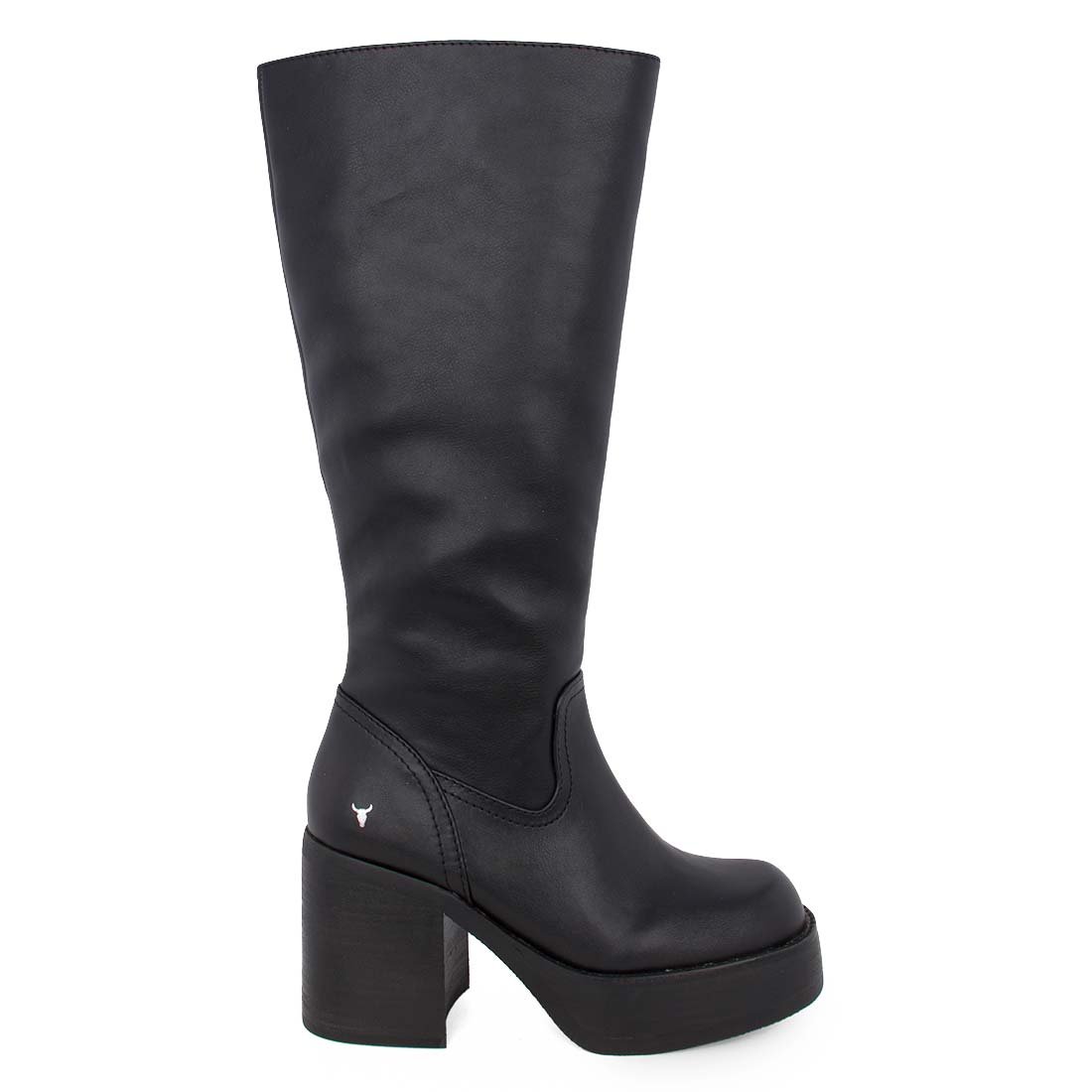 WINDSOR SMITH ΓΥΝΑΙΚΕΙΕΣ ΔΕΡΜΑΤΙΝΕΣ ΜΠΟΤΕΣ NICHE BOOTS BLACK