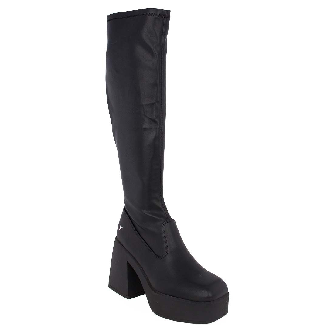 WINDSOR SMITH ΓΥΝΑΙΚΕΙΕΣ ΔΕΡΜΑΤΙΝΕΣ ΜΠΟΤΕΣ BADGIRLS BOOTIES BLACK - Image 2