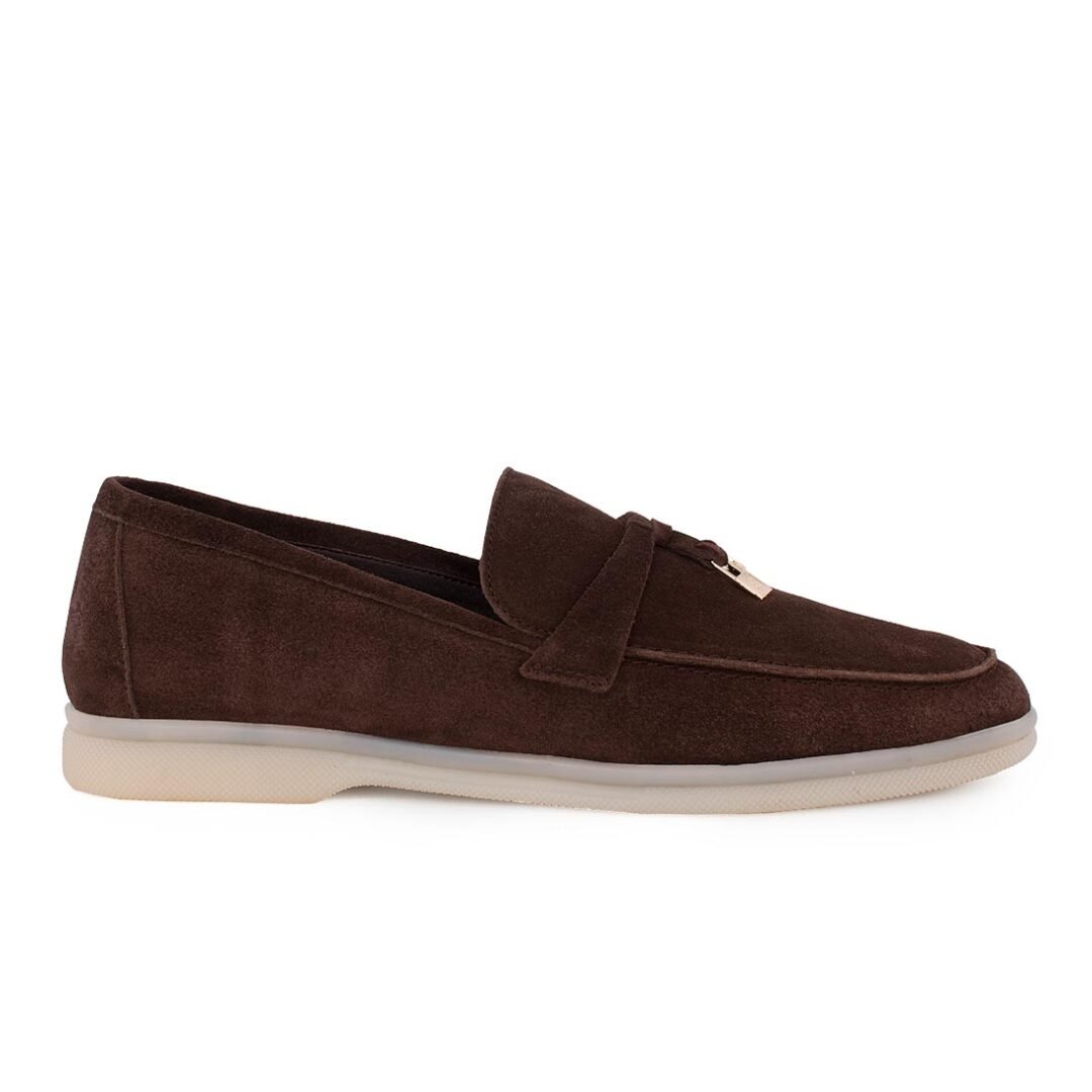 KOMIS & KOMIS ΓΥΝΑΙΚΕΙΑ ΔΕΡΜΑΤΙΝΑ LOAFERS C500 EBANO SUEDE