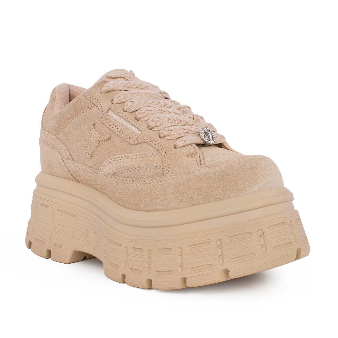 WINDSOR SMITH ΓΥΝΑΙΚΕΙΑ ΔΕΡΜΑΤΙΝΑ SNEAKERS SWERVE SUEDE SNEAKERS BEIGE - Image 2