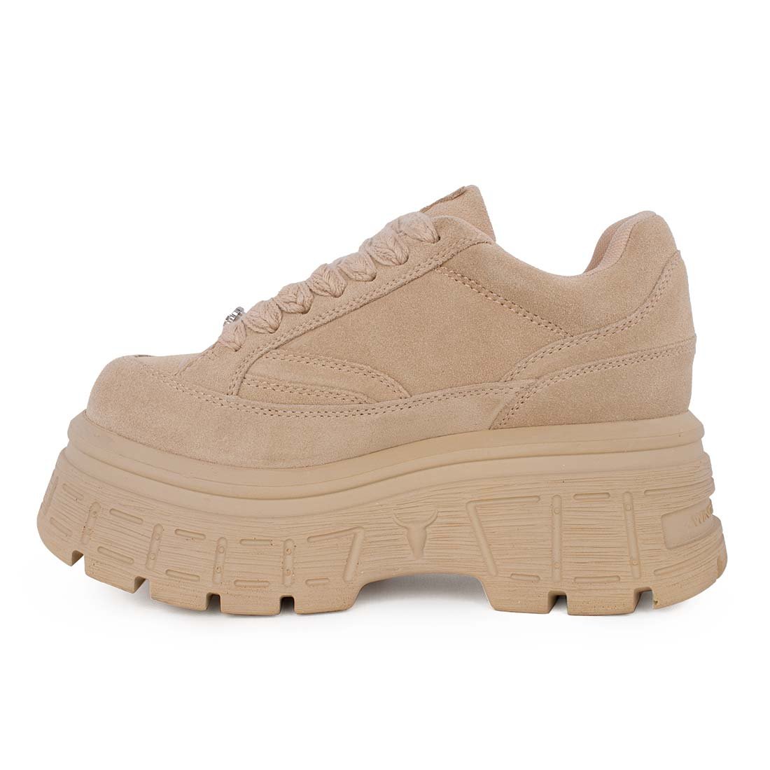 WINDSOR SMITH ΓΥΝΑΙΚΕΙΑ ΔΕΡΜΑΤΙΝΑ SNEAKERS SWERVE SUEDE SNEAKERS BEIGE - Image 3