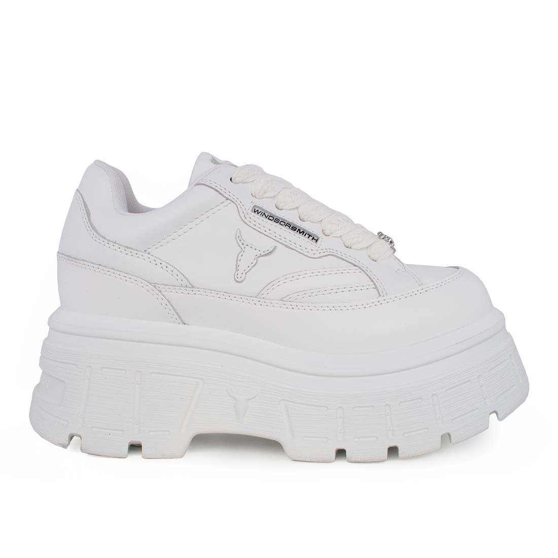 WINDSOR SMITH ΓΥΝΑΙΚΕΙΑ ΔΕΡΜΑΤΙΝΑ SNEAKERS SWERVE LEATHER SNEAKERS WHITE