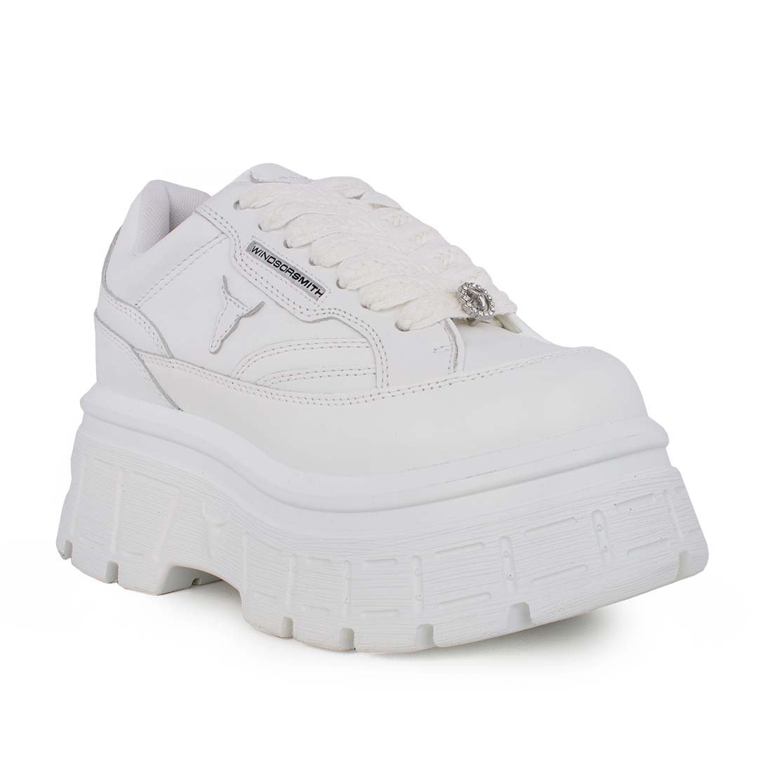WINDSOR SMITH ΓΥΝΑΙΚΕΙΑ ΔΕΡΜΑΤΙΝΑ SNEAKERS SWERVE LEATHER SNEAKERS WHITE - Image 2